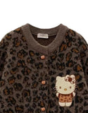 Ndyad Print Embroidery Long Sleeve Thick Knitted Cardigan HZ1024