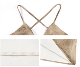 Ndyad A-line halter neck suspender V-neck backless dress HZ1024