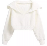 Ndyad lazy style cropped sweater HZ1024