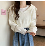 Ndyad lazy style cropped sweater HZ1024