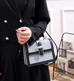 Ndyad contrast color small square bag single shoulder handbag crossbody bag HZ1024