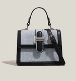 Ndyad contrast color small square bag single shoulder handbag crossbody bag HZ1024