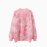 Ndyad floral embroidered crewneck sweater HZ1024