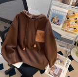 Ndyad retro loose hooded sweater HZ1024