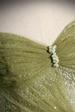 Ndyad Green Long Prom Dress, Green Tulle Formal Evening Dress HZ1024