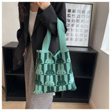 Ndyad capacity woolen knitted handbag HZ1024