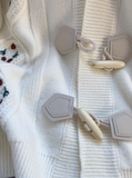 Ndyad Horn Button Embroidered Cardigan HZ1024