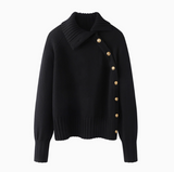 Ndyad Gold Button Twill Blended Sweater HZ1024