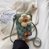 Ndyad Lightweight Canvas Flower Mini Crossbody Phone Bag HZ1024
