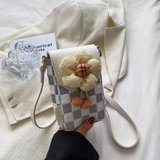Ndyad Lightweight Canvas Flower Mini Crossbody Phone Bag HZ1024