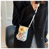 Ndyad Lightweight Canvas Flower Mini Crossbody Phone Bag HZ1024