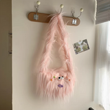 Ndyad plush messenger bag cute shoulder dumpling bag HZ1024