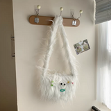 Ndyad plush messenger bag cute shoulder dumpling bag HZ1024