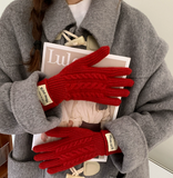 Ndyad screen winter warm knitted gloves HZ1024