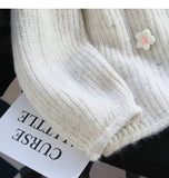 Ndyad diamond-studded 3D flower pullover sweater HZ1024