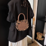 Ndyad print plush patchwork tote bag crossbody bag HZ1024