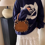 Ndyad print plush patchwork tote bag crossbody bag HZ1024