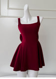 Ndyad A-line Spaghetti Strap Short Prom Dress Homecoming Dress HZ1024