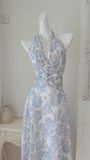 Ndyad halterneck floral print dress HZ1024