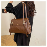 Ndyad texture large capacity commuter shoulder bag HZ1024