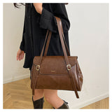 Ndyad texture large capacity commuter shoulder bag HZ1024
