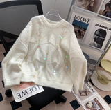 Ndyad sequined knitted sweater HZ1024