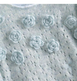 Ndyad Sequined 3D Flower Knitted Sweater HZ1024