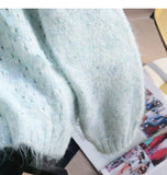 Ndyad Sequined 3D Flower Knitted Sweater HZ1024