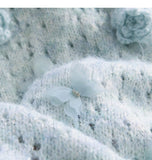 Ndyad Sequined 3D Flower Knitted Sweater HZ1024