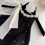 Ndyad A-line beaded Halter Short Prom Dress,Homecoming Dress HZ1024